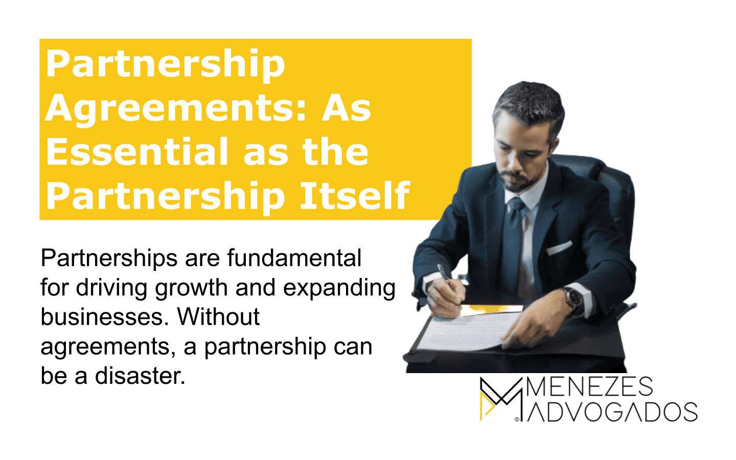 Partnership Agreements: as essential as the partnership itself